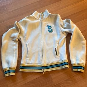 Triple 5 Soul zip up preppy sweatshirt